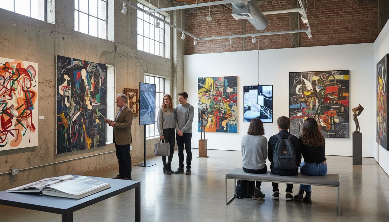 zeitgenössische Kunstgalerie Ausstellung