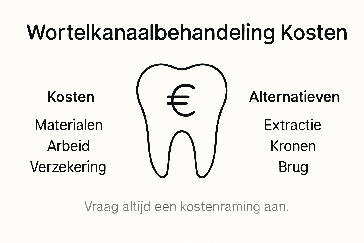 Overzichtelijke infographic brengt kosten en mogelijke opties in kaart