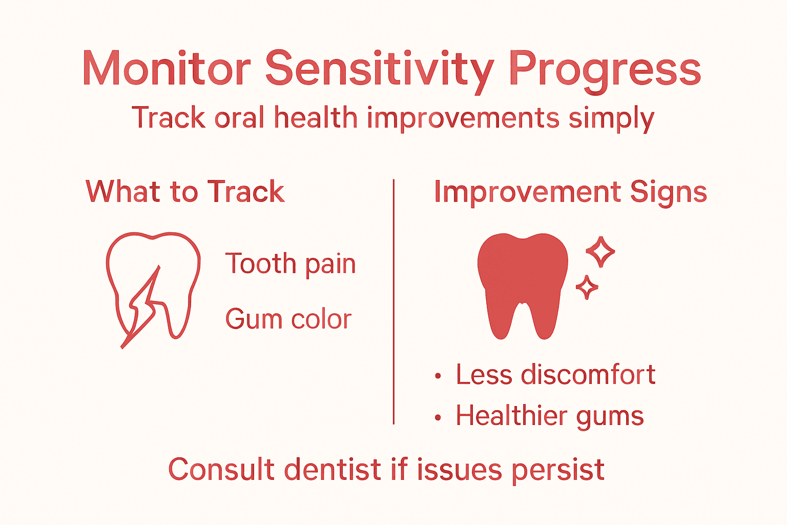 Infographic tracking sensitive teeth improvements