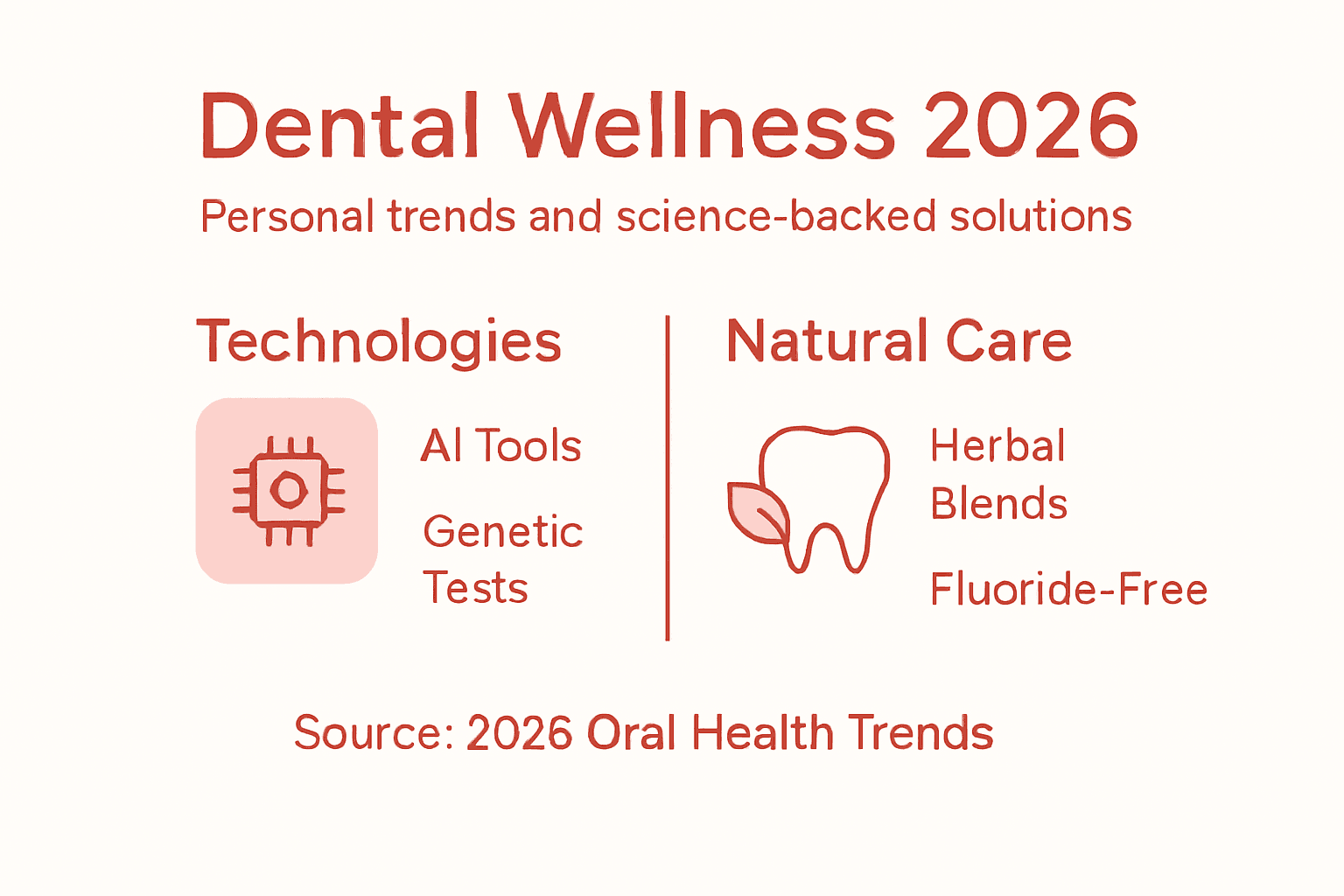 Infographic showing dental wellness trends 2026