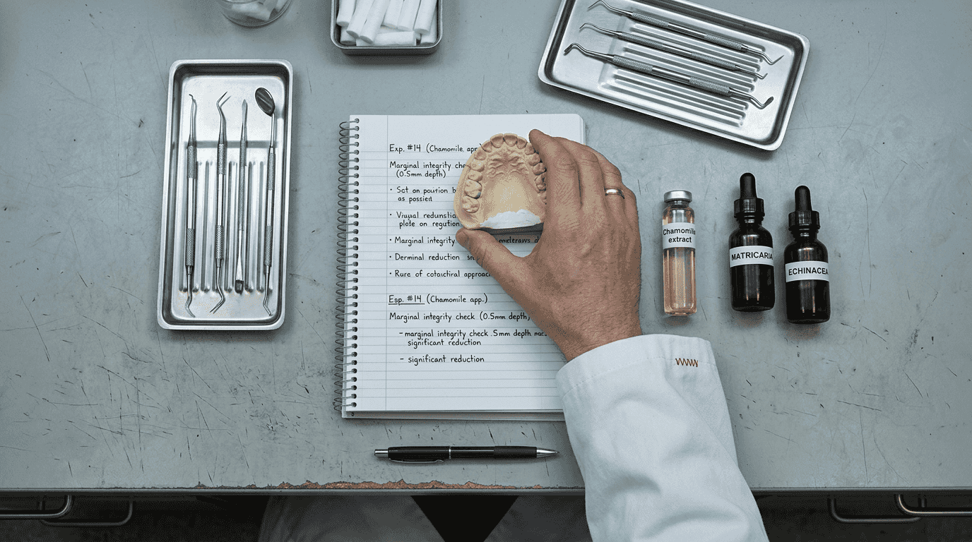 Dental model with botanical ingredient props