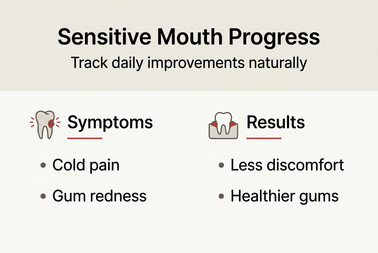 Infographic tracking sensitive mouth improvements