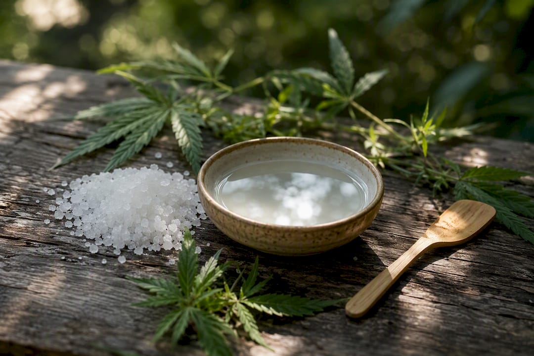 Saltwater and natural ingredients for oral rinse
