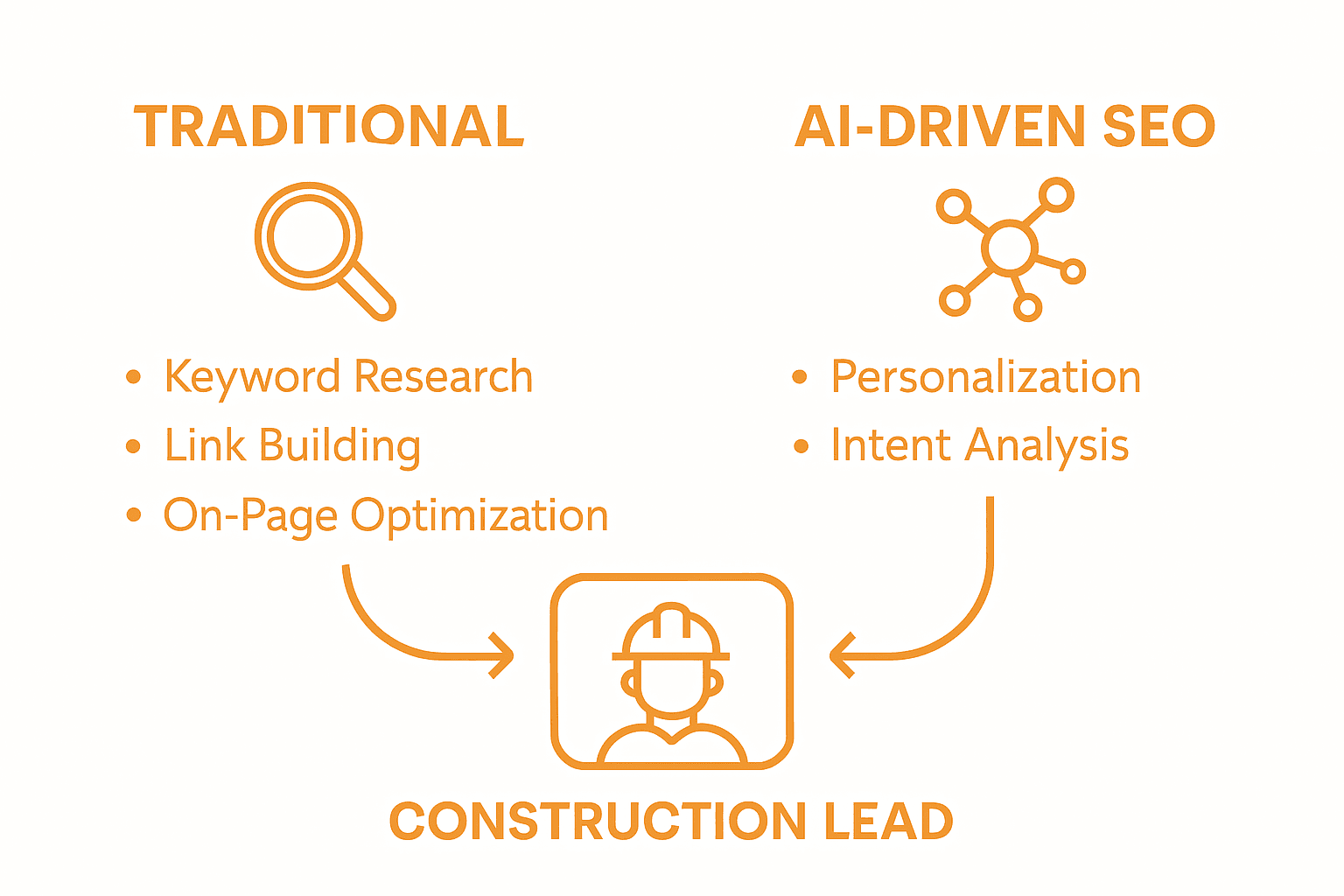 Comparison of traditional and AI-driven SEO approaches