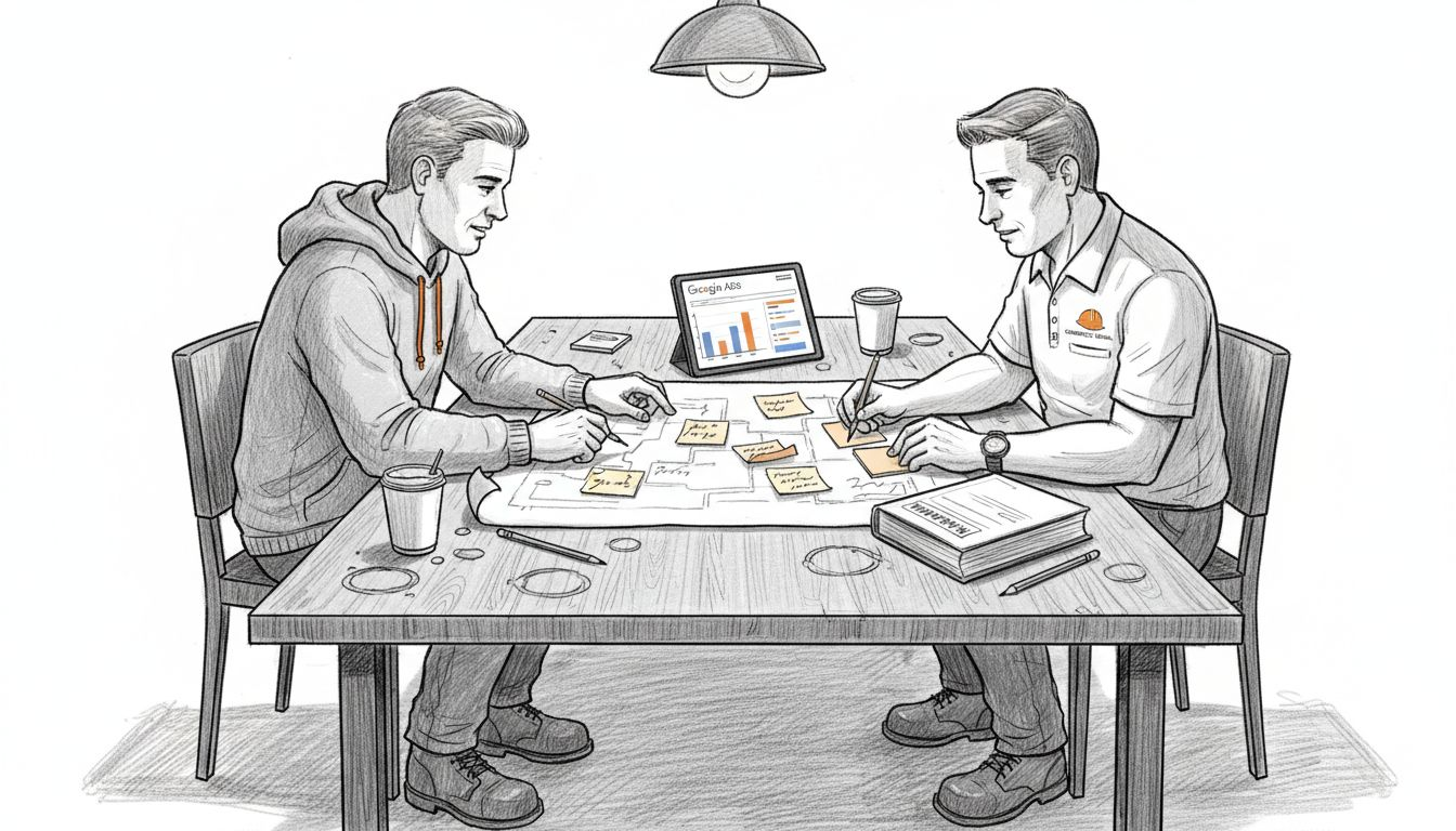 Specialists planning digital channels for builders