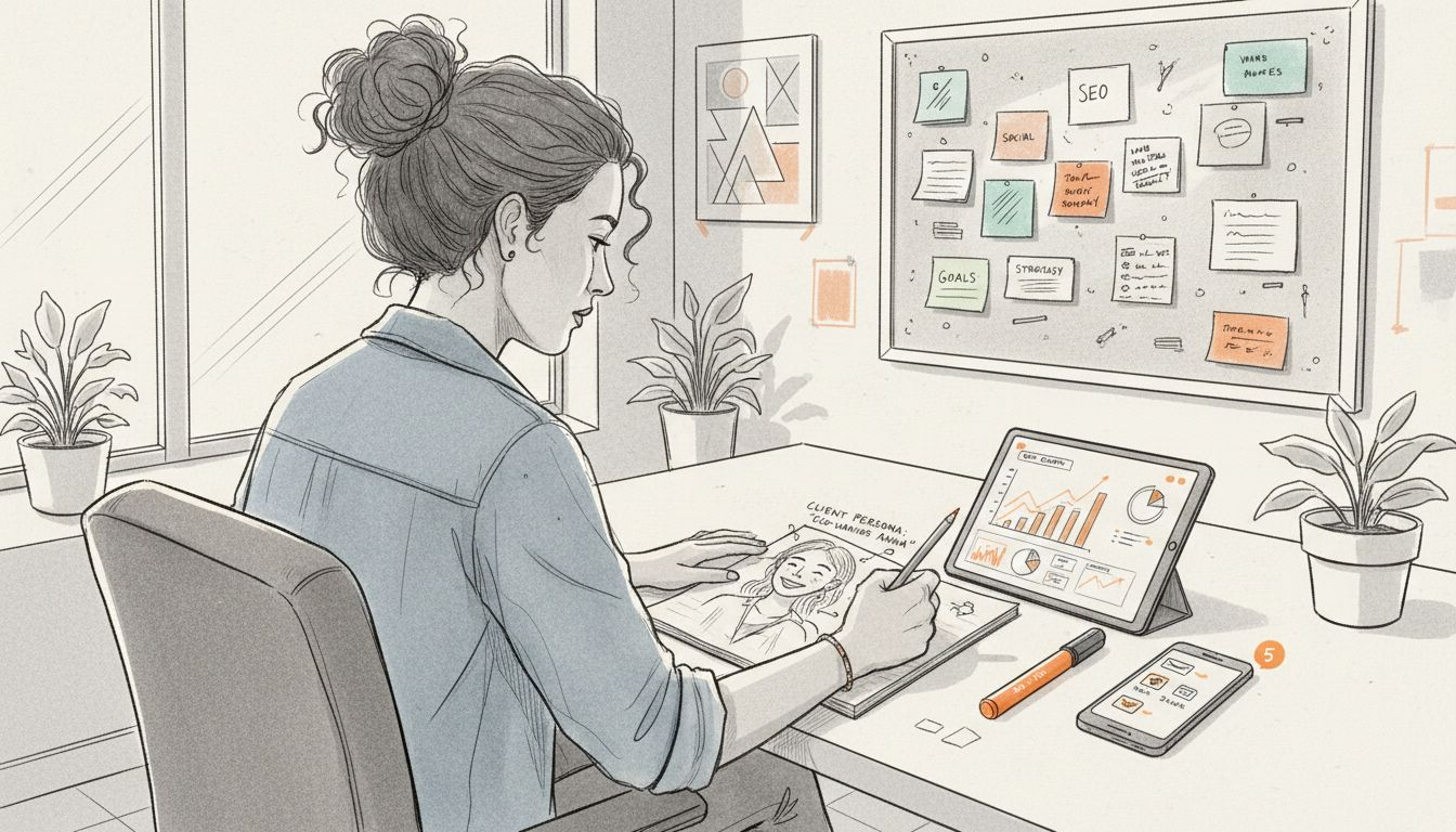 Analyst develops client persona for lead capture