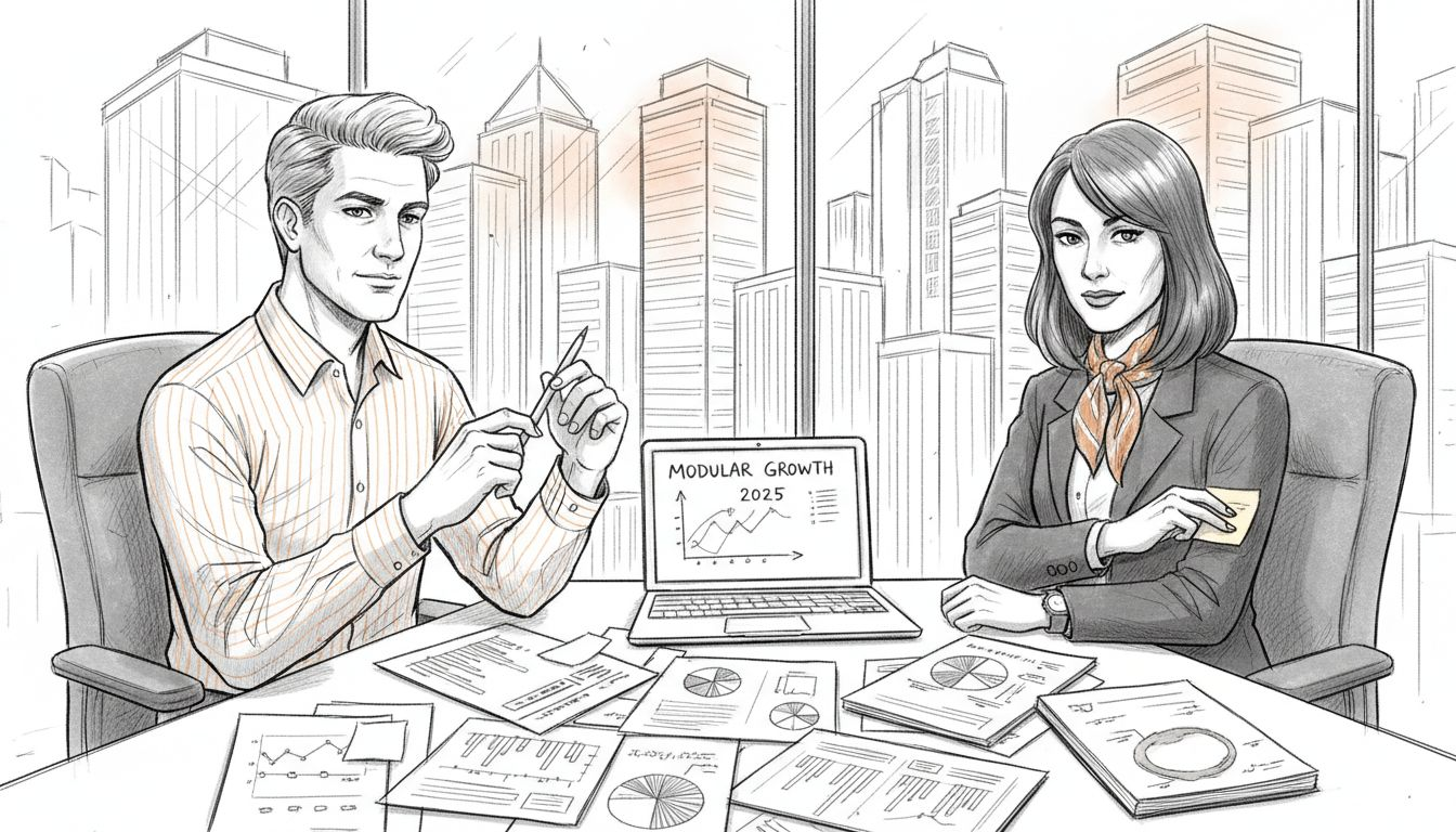 Analysts review modular construction market data