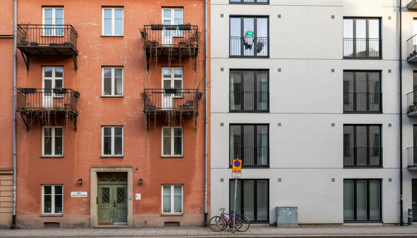 Nytt och gammalt BRF-boende vägg i vägg
