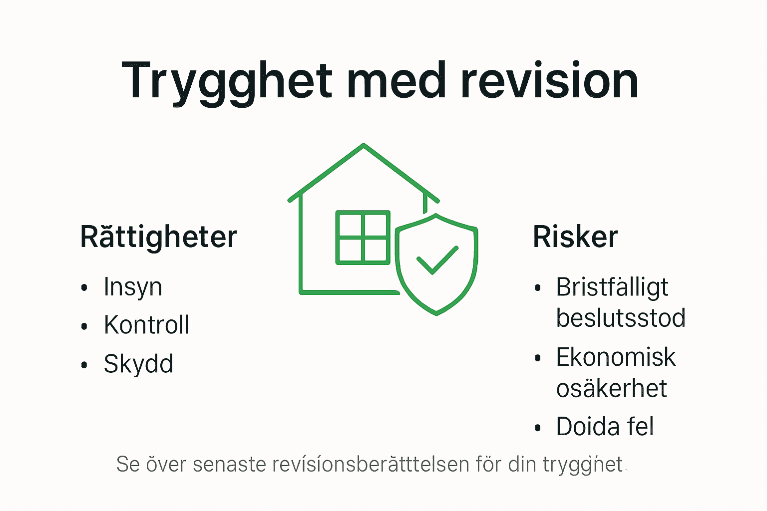 Infografik: Så skapar revision trygghet – och vanliga fallgropar att se upp med