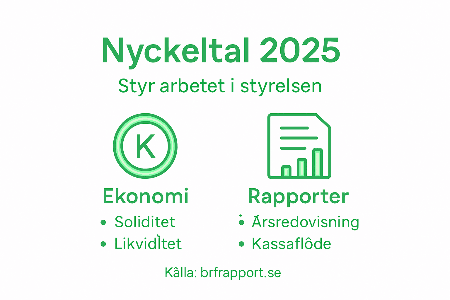 Visualisering av viktiga nyckeltal och rapportformat för bostadsrättsföreningar