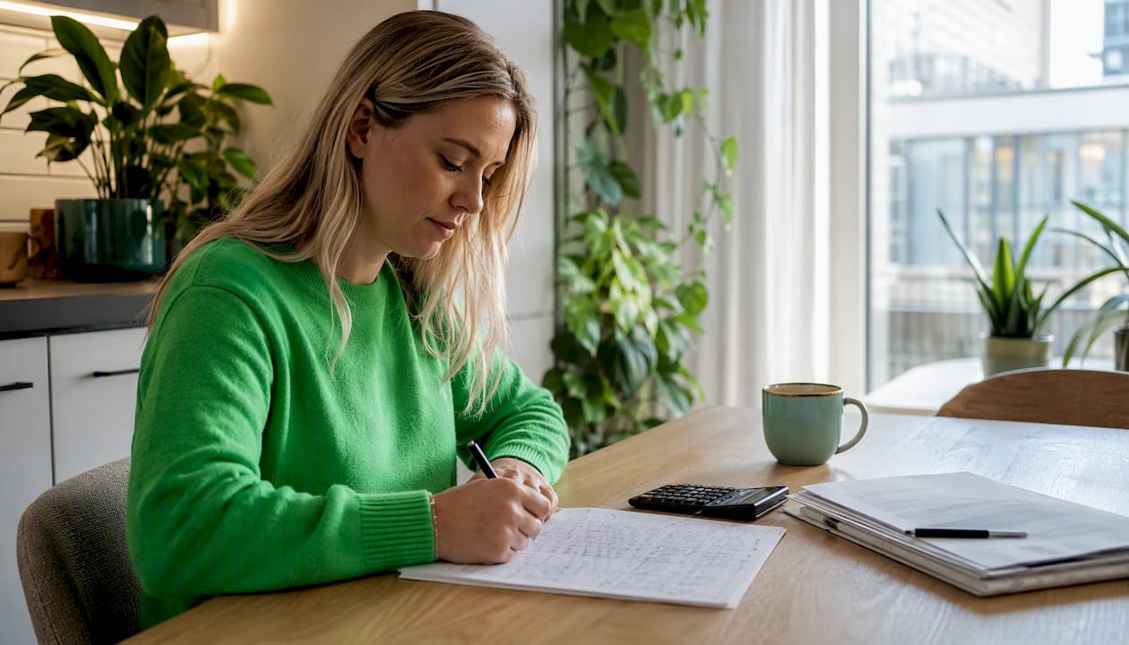 Ekonom ansvarar för att räkna fram viktiga nyckeltal för bostadsrättsföreningen.