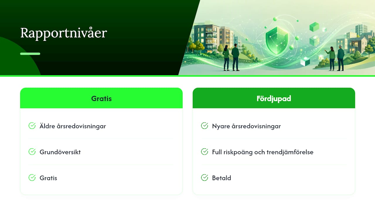 Beställ en riskrapport på minuter — overview diagram