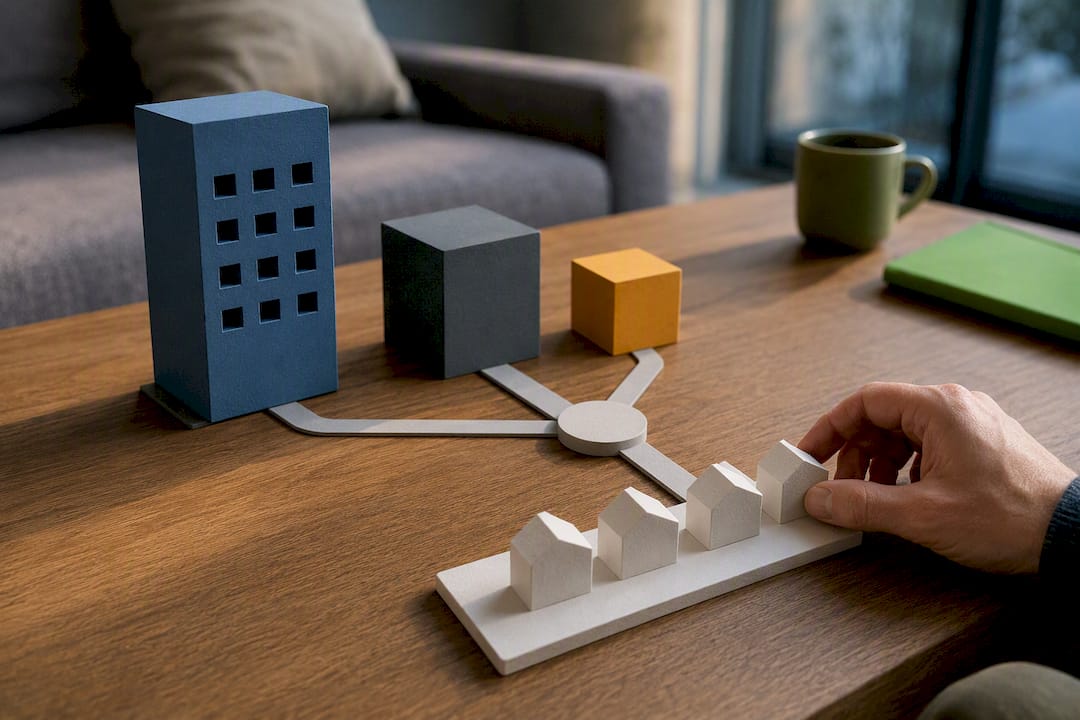 Illustration av kostnadsfördelning i bostadsrättsförening