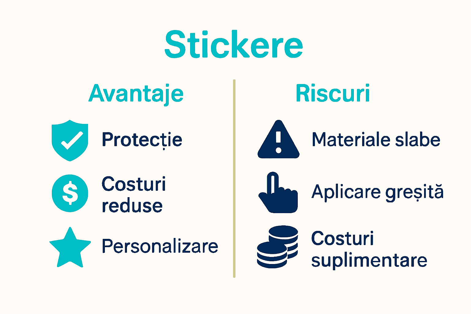 Infografic avantaje și riscuri stickere snowmobil