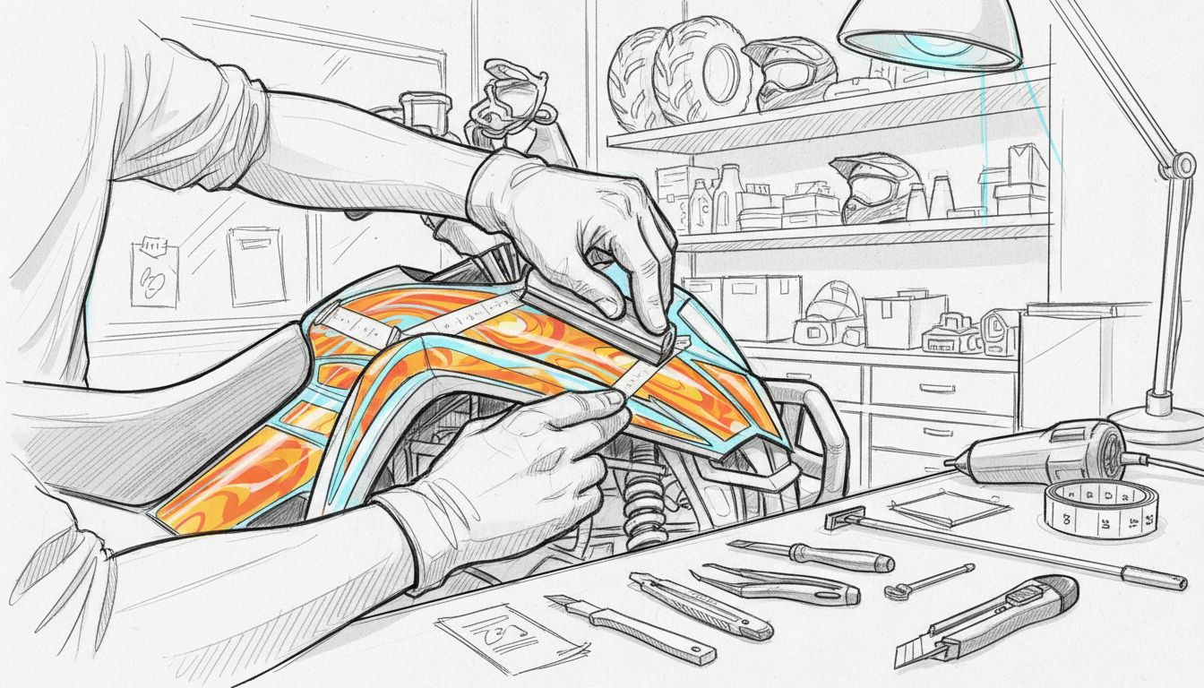 aliniere autocolante ATV