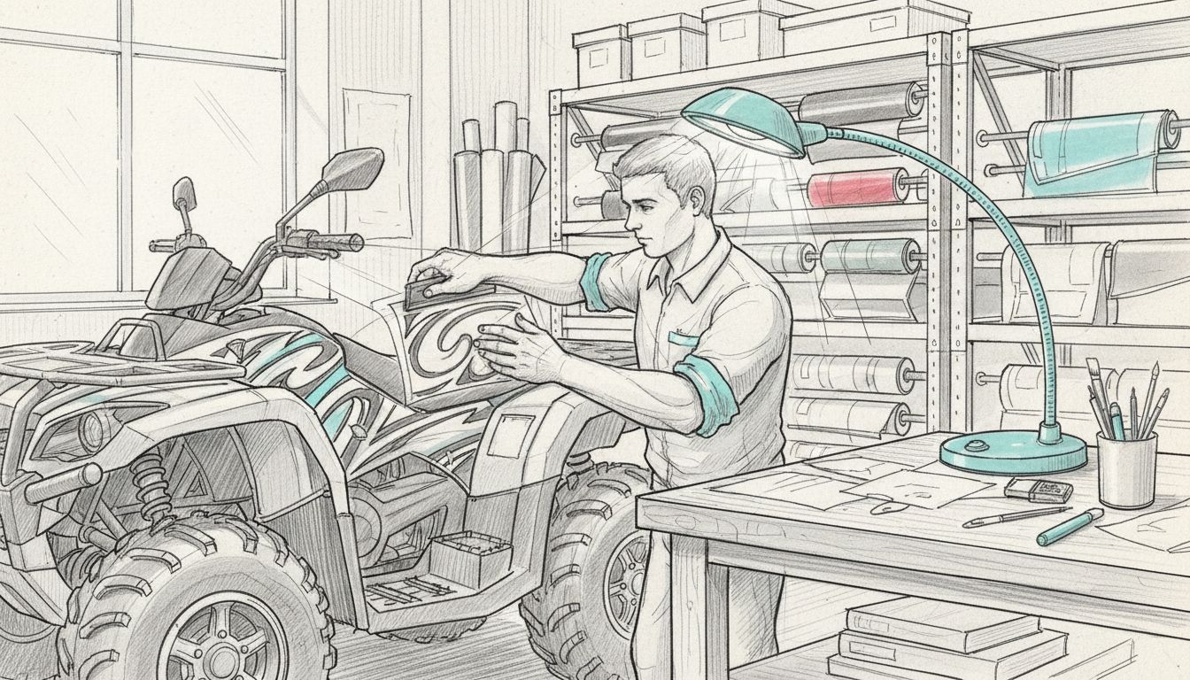 aplicare stikere atv