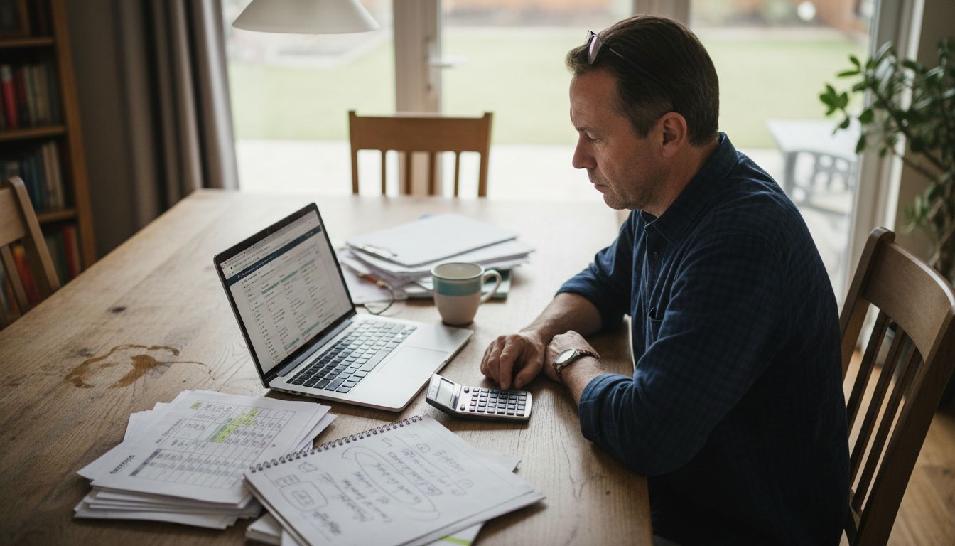 Man comparing NZ home loan offers