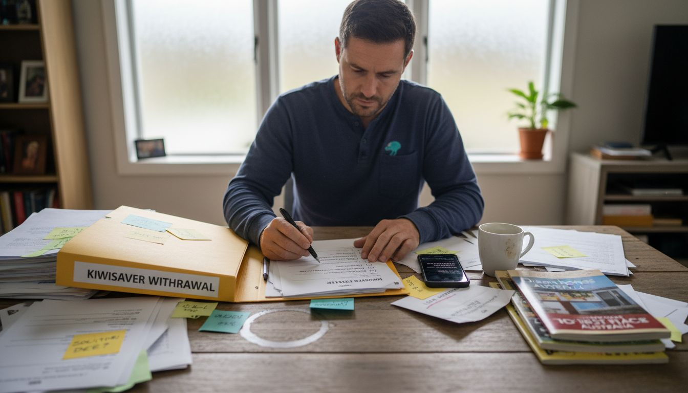 Man checking first home withdrawal steps