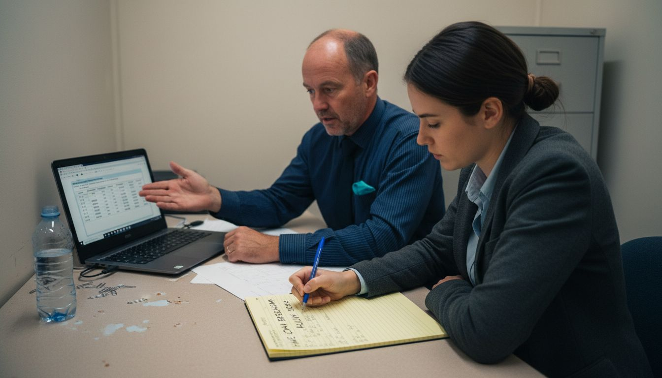 Mortgage adviser explaining repayment structure