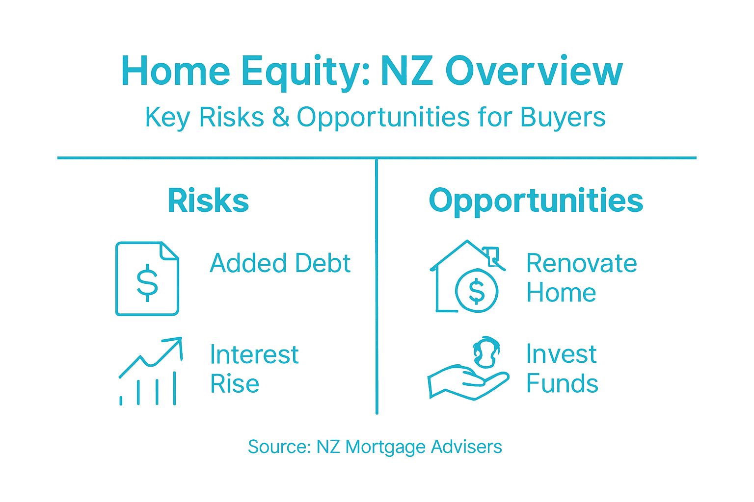 Infographic home equity NZ risks opportunities
