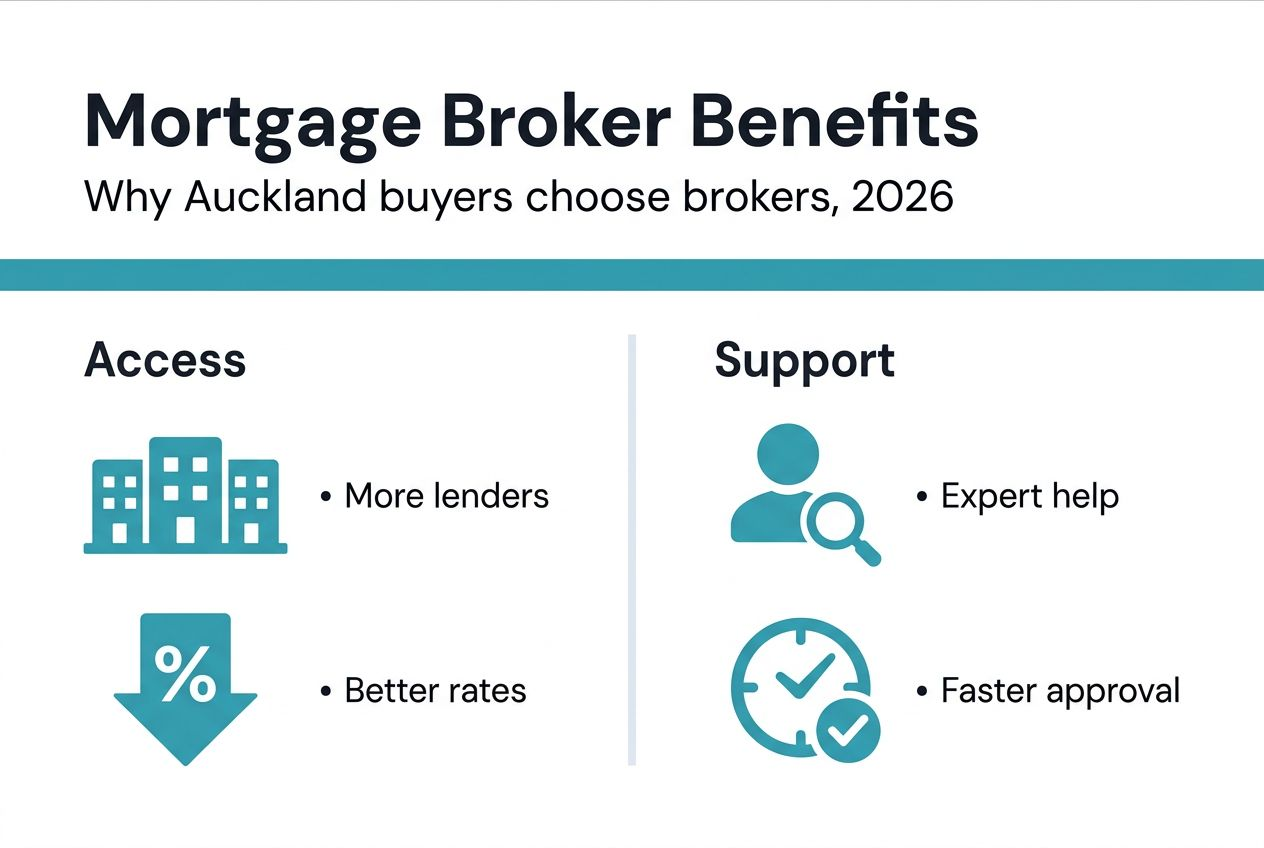 Infographic summarising Auckland broker benefits