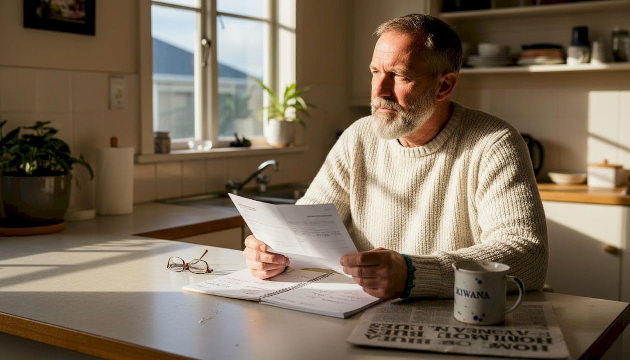 Parent reviewing home loan risks