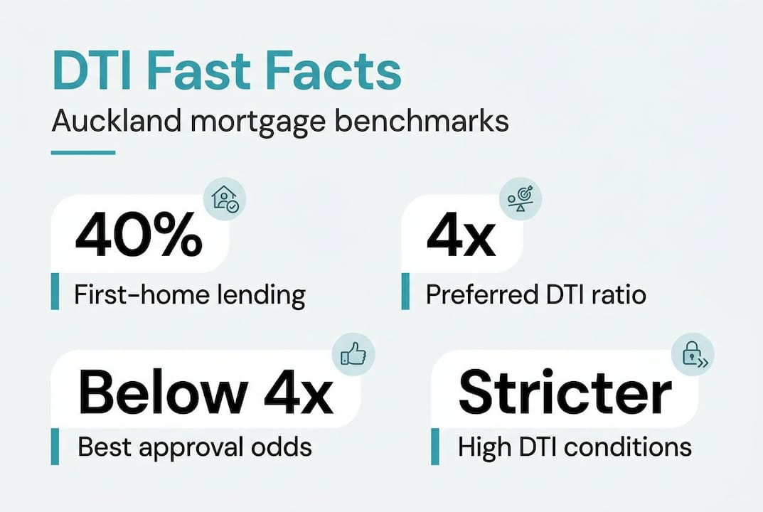 Key statistics about debt-to-income for mortgages