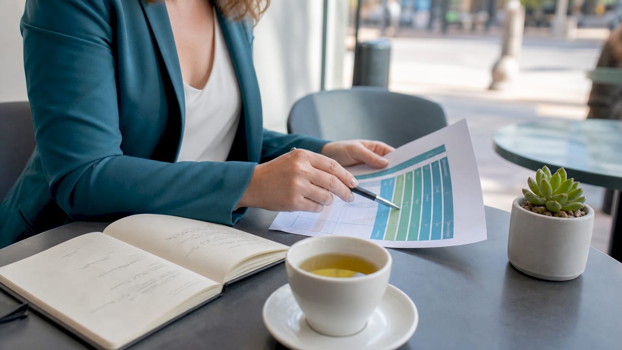 Financial adviser explaining mortgage loan types