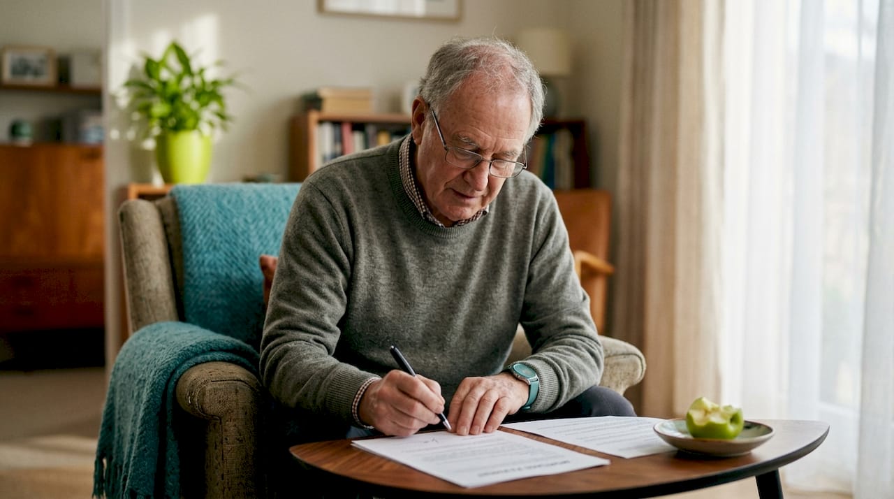 Hands reviewing mortgage payment details with calculator
