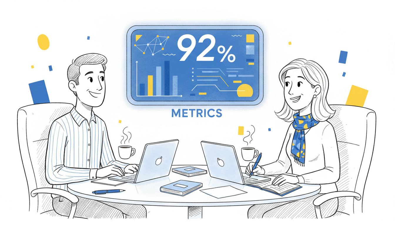 Manager and client discuss in modern office