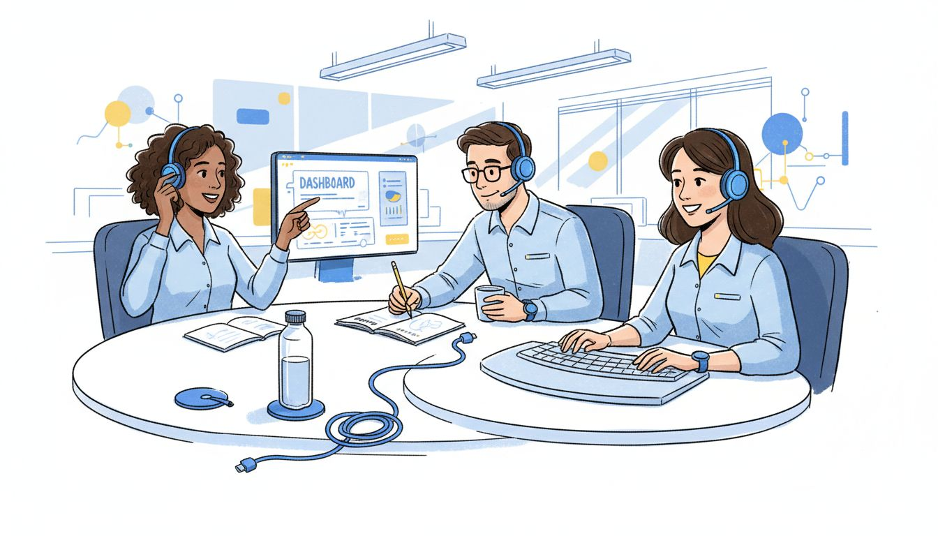 Het salesteam werkt met een belstrategie die volledig gebaseerd is op data en inzichten.