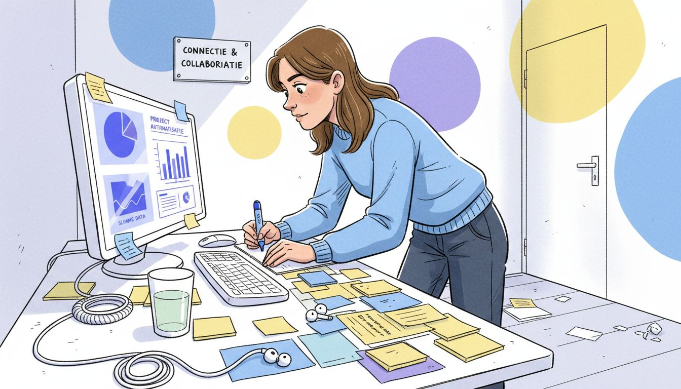 Vrouw onderzoekt op de werkvloer wat klanten precies triggert