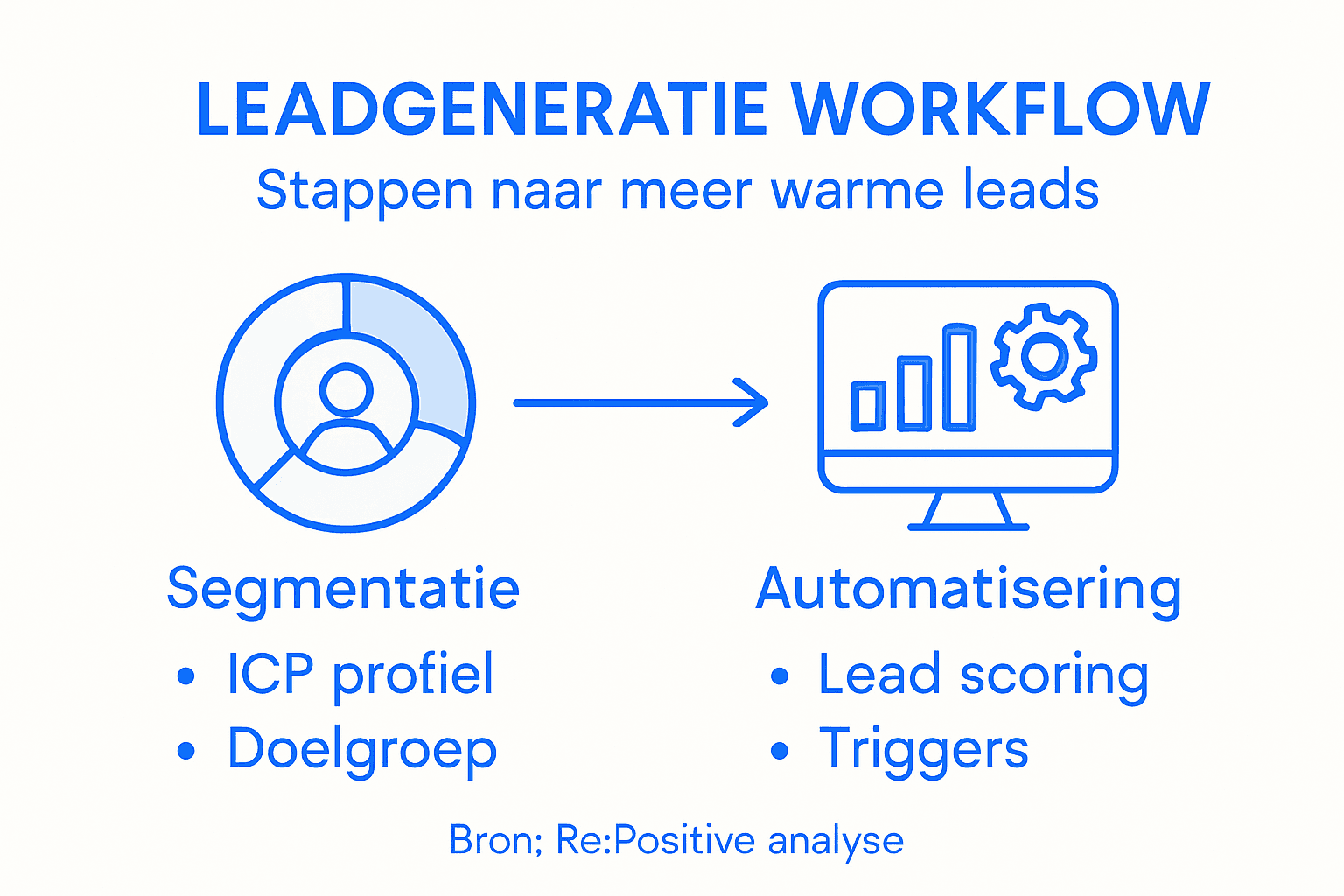 Strakke infographic: zo stroomlijn je het proces voor B2B-leads
