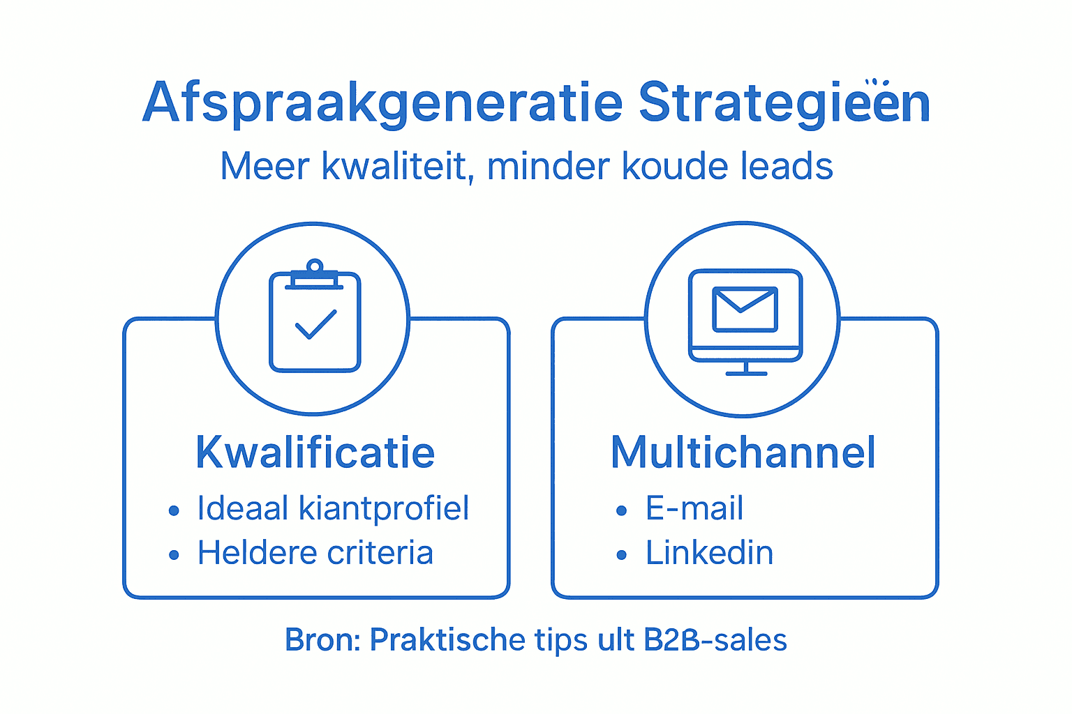 Infographic: effectieve strategieën voor het genereren van B2B afspraken