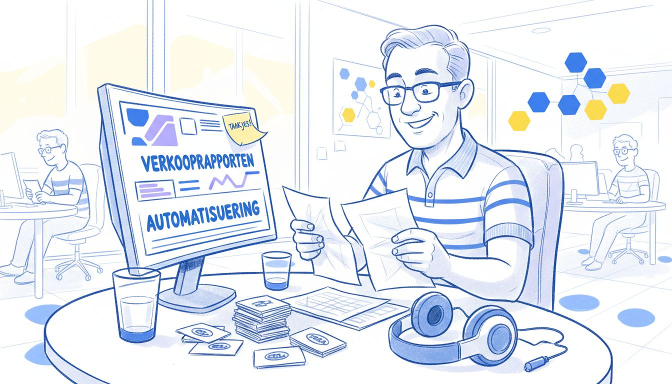 Een accountmanager bekijkt kritisch het verkoopproces en baseert zijn aanpak op data en analyses.