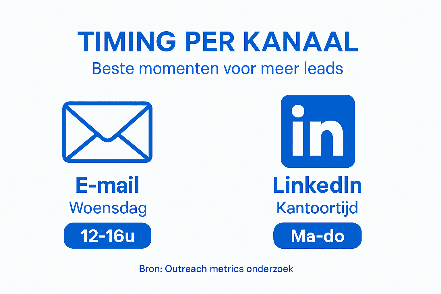 Infographic: wat is het beste moment om via elk kanaal contact op te nemen?