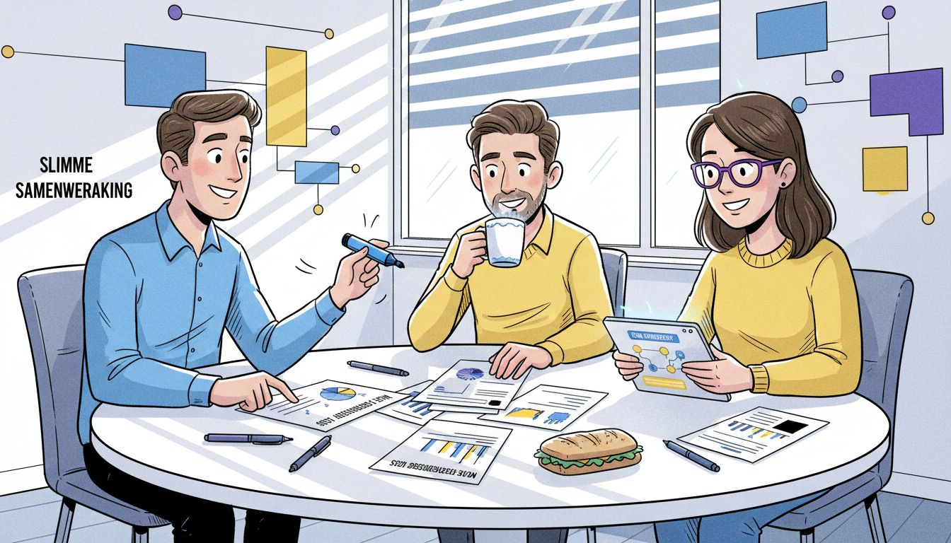 Het team bekijkt samen de resultaten van de microsegmentatie en bespreekt de belangrijkste inzichten.