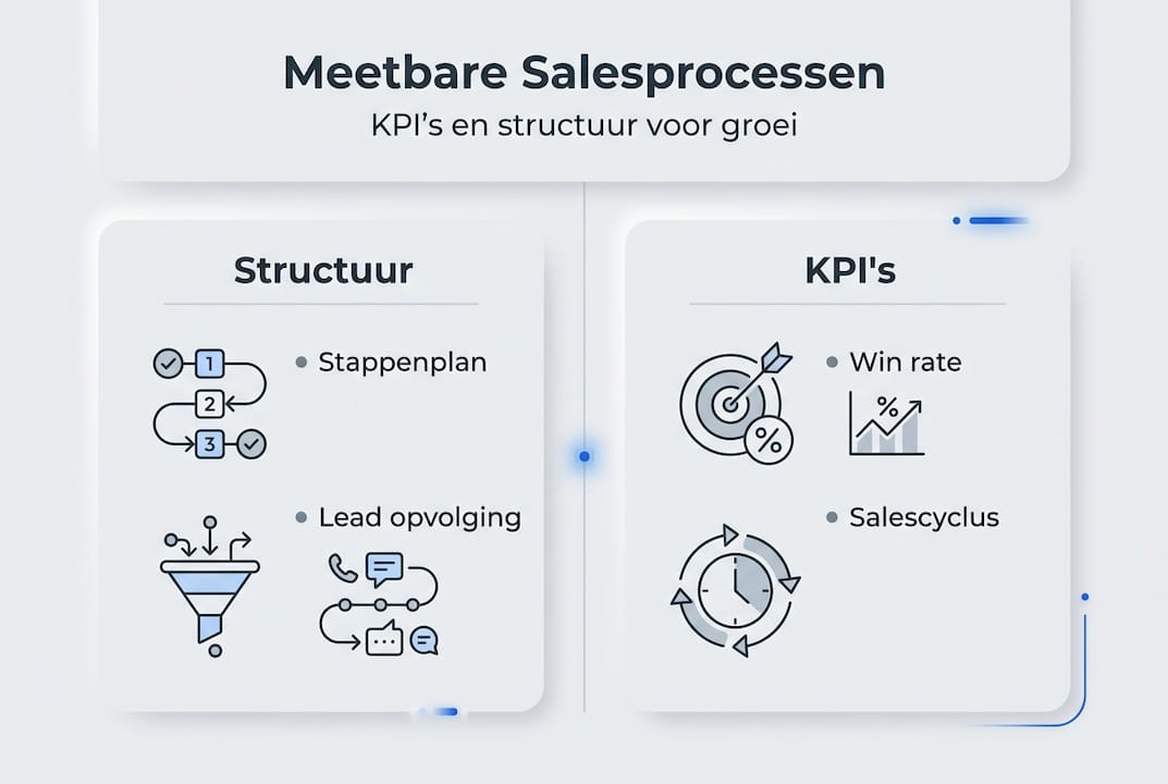 Infographic: inzicht in het salesproces met overzichtelijke KPI’s
