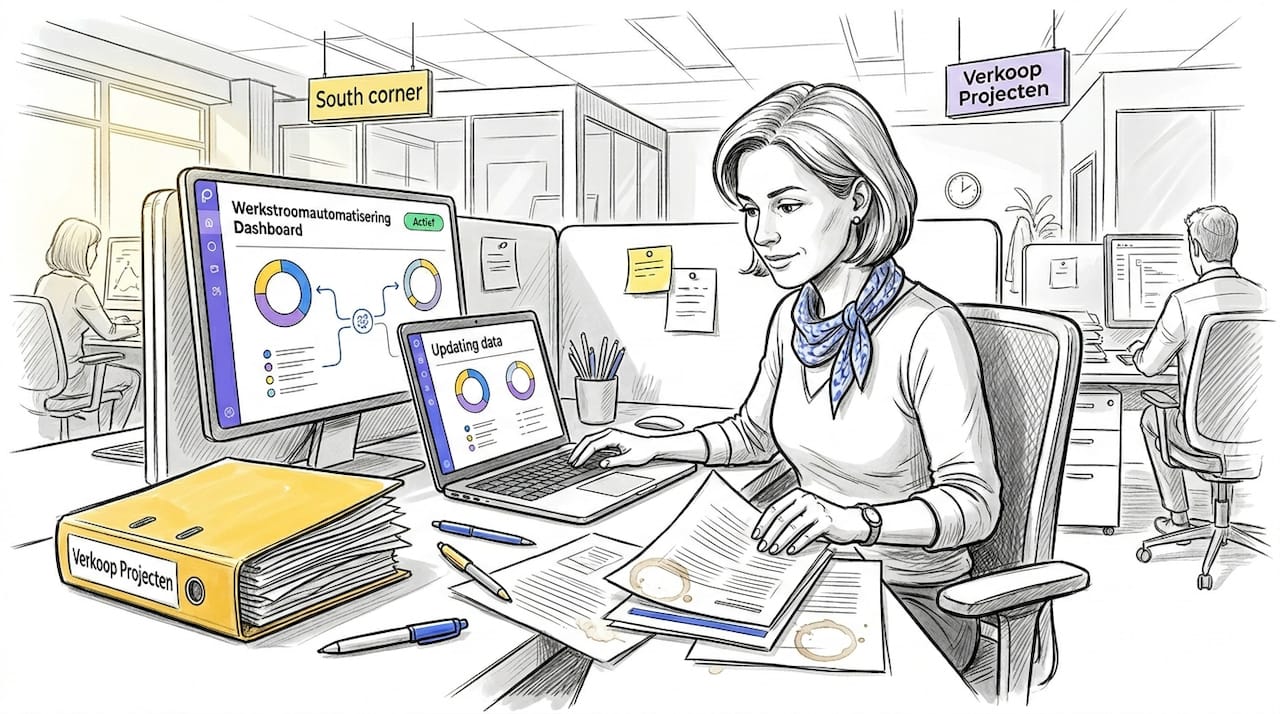 Accountmanager werkt het automatiseringsdashboard voor b2b bij