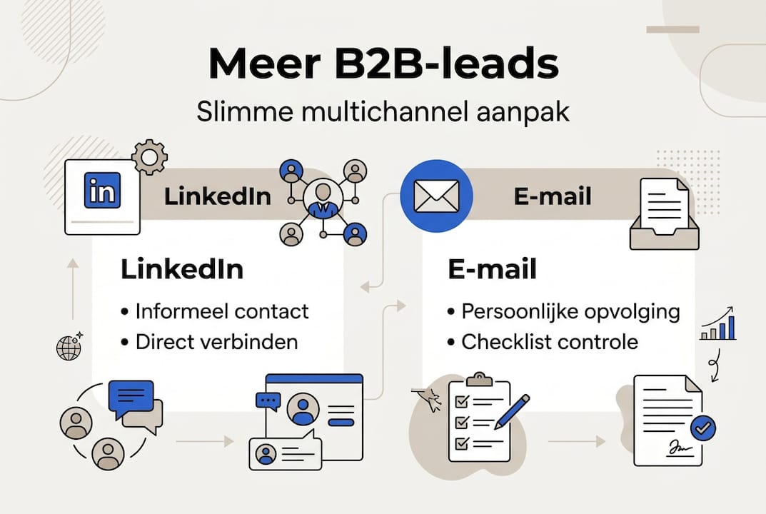 Infographic: LinkedIn en e-mail slim combineren
