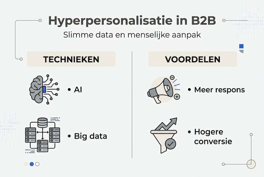 Infographic: slimme technieken en de voordelen van hyperpersonalisatie op een rij