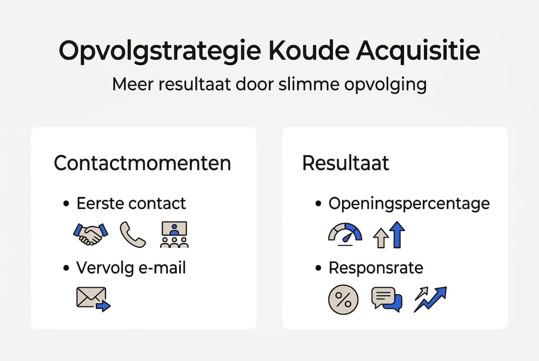 Infographic: effectieve opvolging bij koude acquisitie