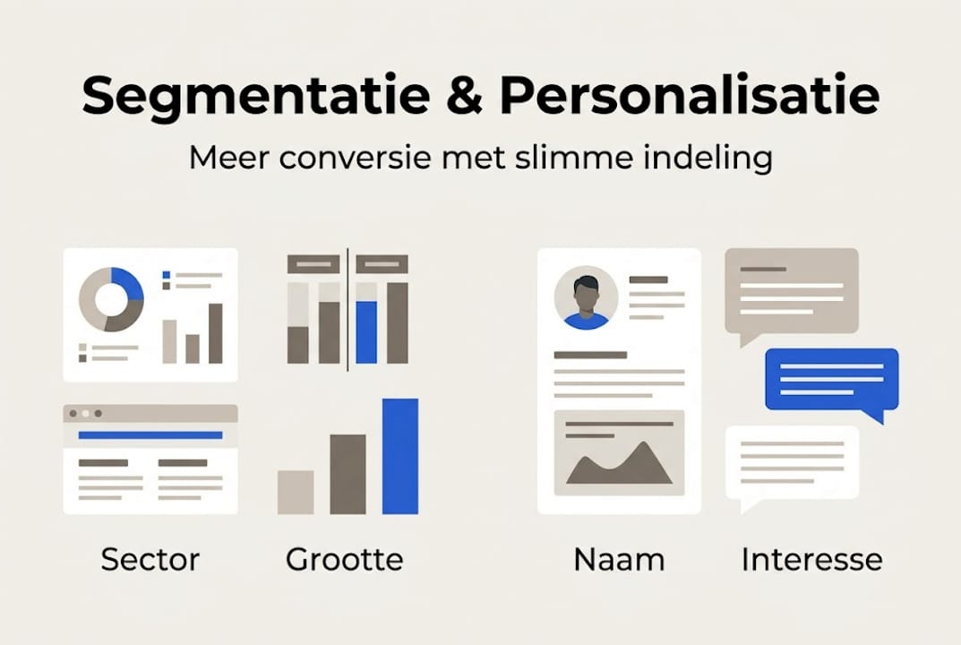 Overzicht infographic: segmentatie en personalisatie