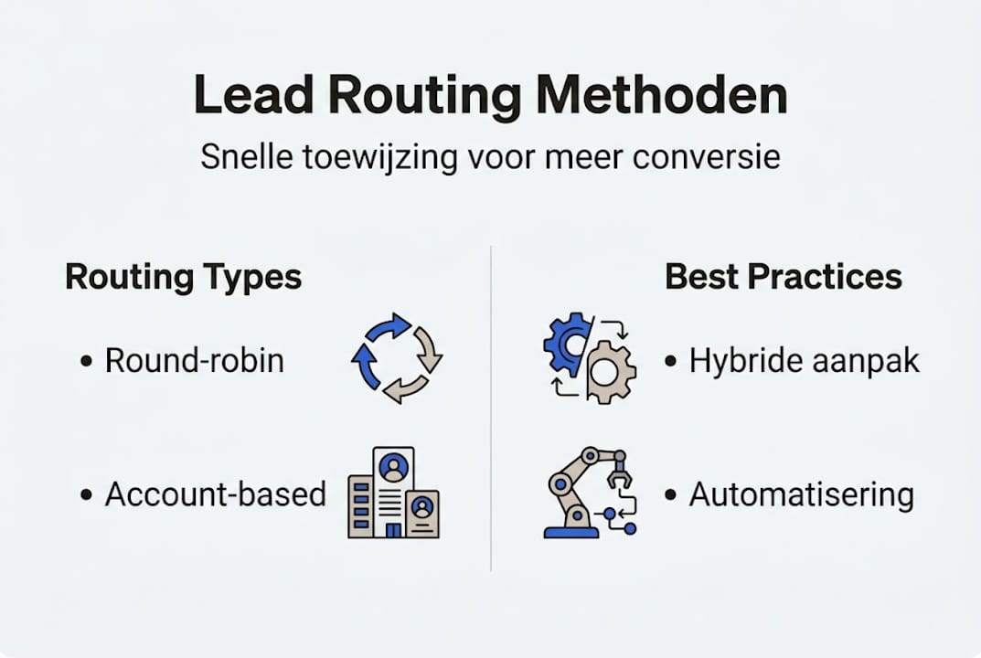 Infographic: effectieve manieren om leads te routeren en praktische tips