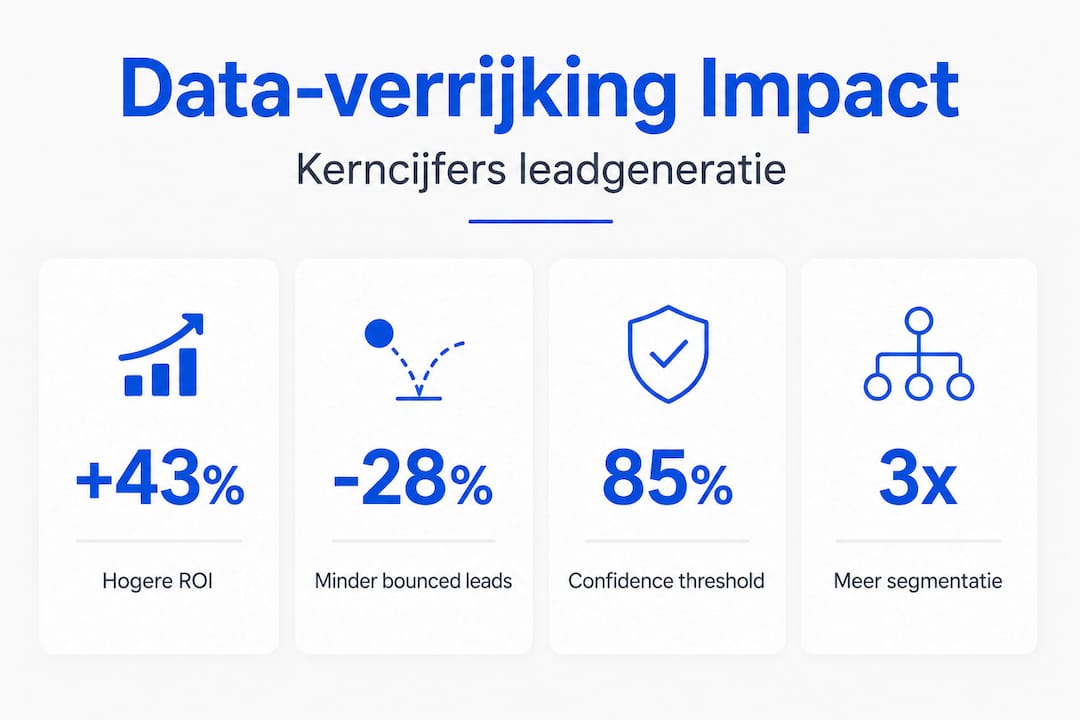Infographic met interessante cijfers over B2B data-verrijking