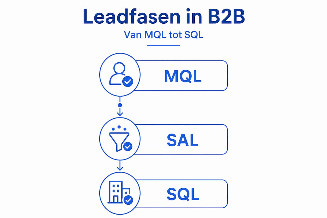 Deze infographic laat zien hoe een MQL doorstroomt naar een SQL.