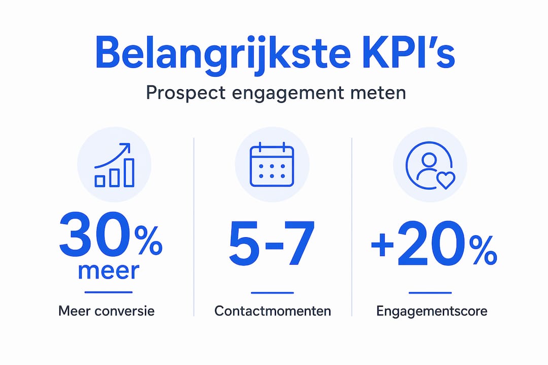 Infographic met de belangrijkste KPI’s voor het betrekken van prospects