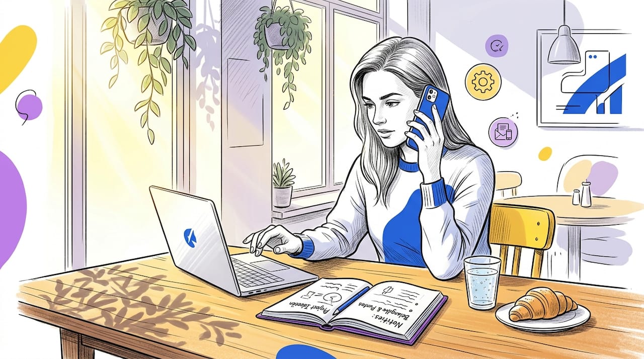 Vertegenwoordiger belt klant voor een telefonisch adviesgesprek