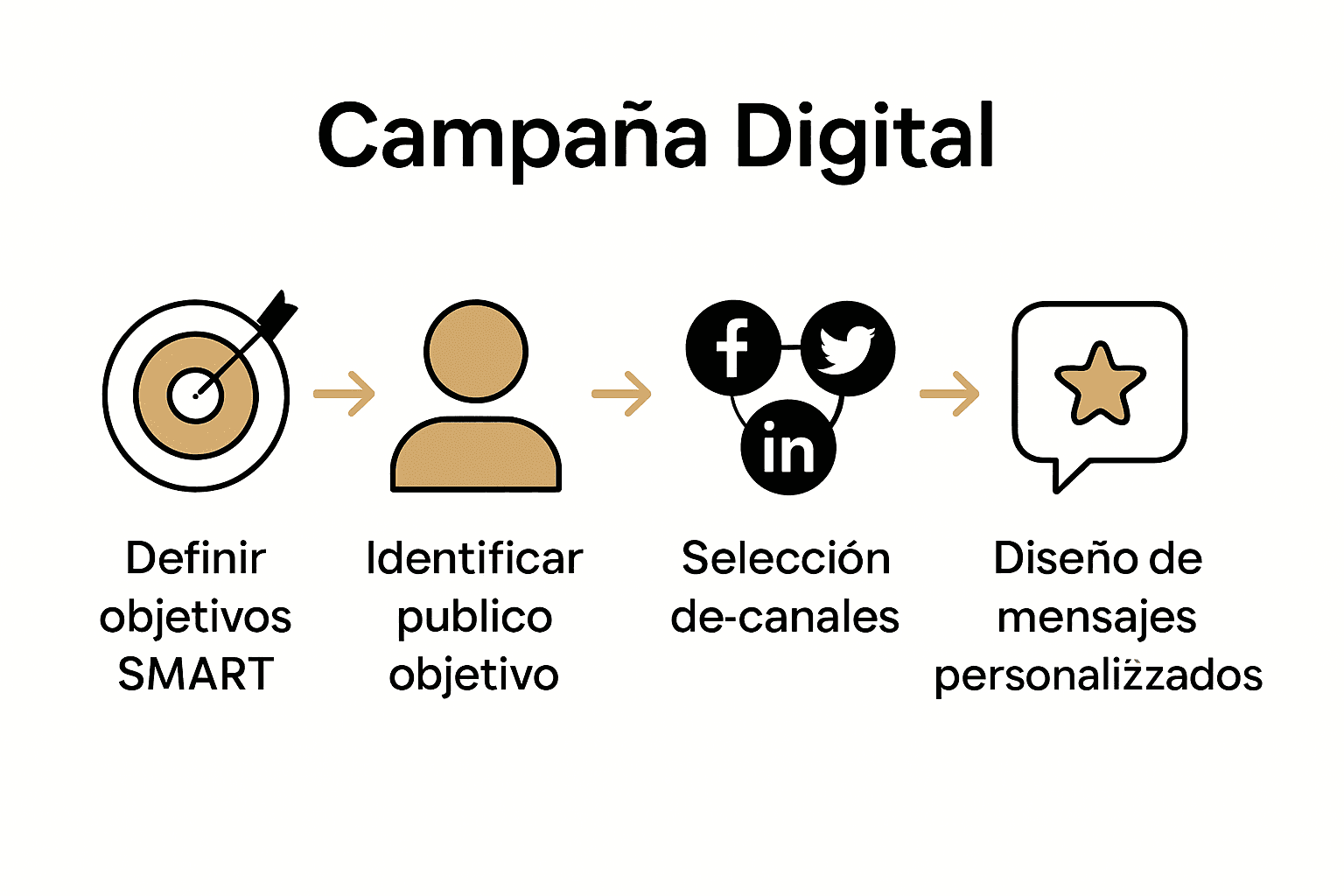 Infographic: 5 steps to effective digital campaigns.