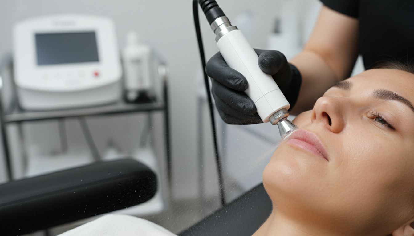 detaliu procedură microdermabraziune